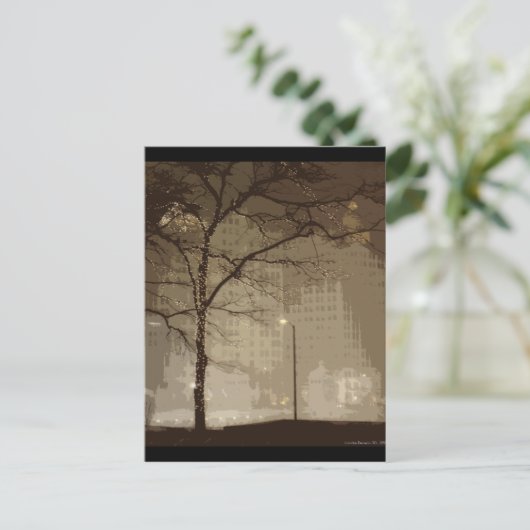 Chicago Winter Postkarte (Stehend Vorderseite)