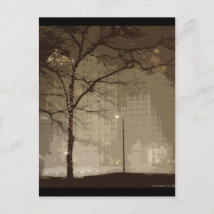 Chicago Winter Postkarte