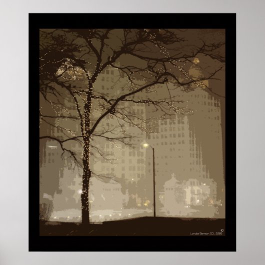 Chicago Winter Wonderland Poster (Vorne)