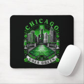 Chicago wird grün am St. Patricks Day Mousepad (Mit Mouse)