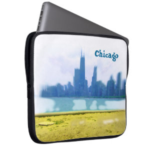 Chicago-Wolkenkratzer Laptopschutzhülle
