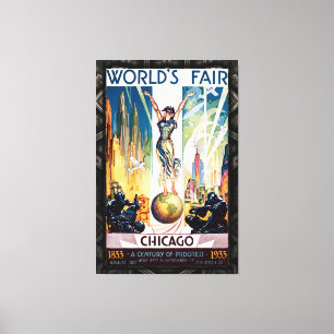 Chicago World's Fair 1933 Leinwanddruck