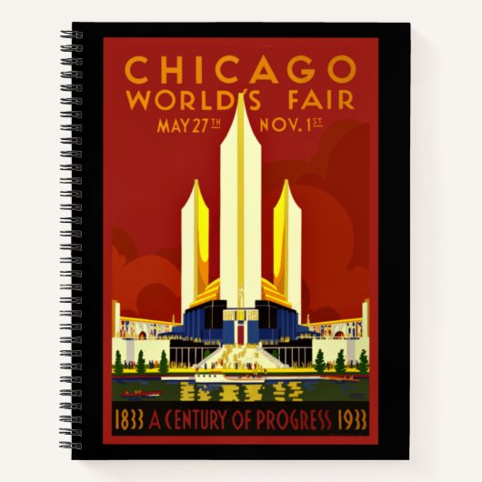 Chicago World's Fair, 1933 Notizblock (Vorderseite)