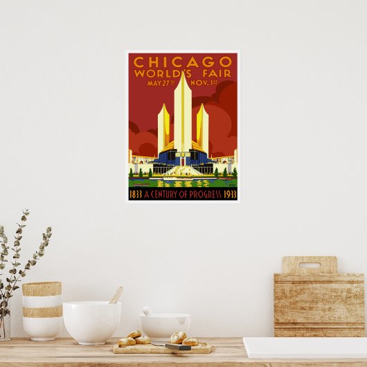Chicago World's Fair 1933 Poster (Küche)