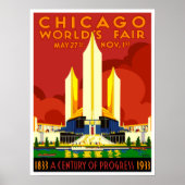 Chicago World's Fair 1933 Poster (Vorne)