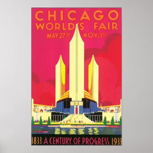 Chicago World's Fair, 1933 Poster (Vorne)