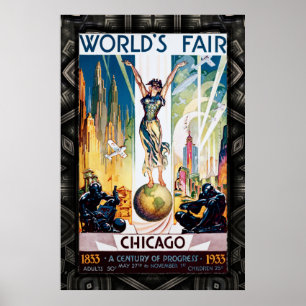 Chicago World's Fair 1933 Poster