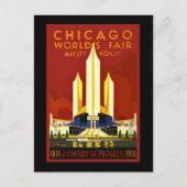 Chicago World's Fair, 1933 Postkarte (Vorderseite)