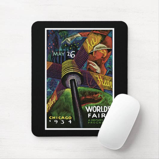 Chicago World's Fair 1934 Mousepad (Mit Mouse)
