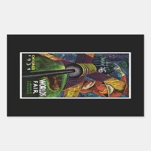 Chicago World's Fair 1934 Rechteckiger Aufkleber