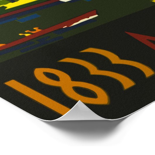 Chicago World's Fair Century of Progress 1933 Post Poster (Ecke)