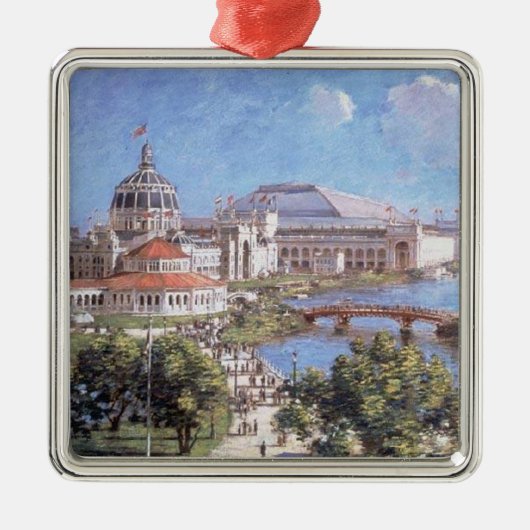 Chicago World's Fair (Columbian Exposition) Ornament Aus Metall (Vorne)