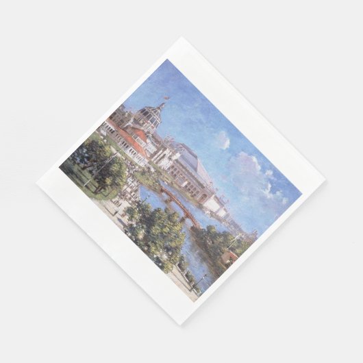 Chicago World's Fair (Columbian Exposition) Serviette (Ecke)