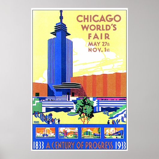 Chicago Worlds Fair Poster (Vorne)