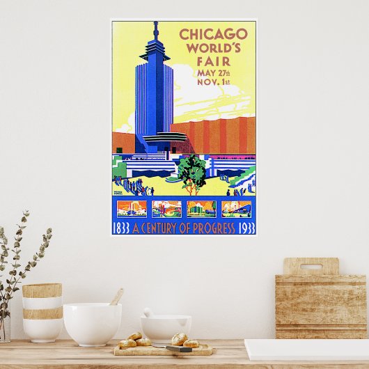 Chicago Worlds Fair Poster (Küche)