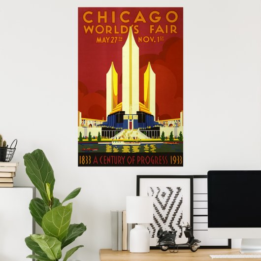 Chicago Worlds Fair Poster (Heimbüro)