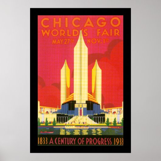 Chicago Worlds Fair Poster (Vorne)