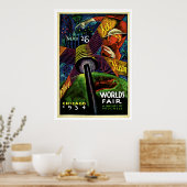 Chicago World's Fair Vintag 1934 Poster (Küche)