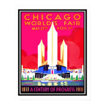 Chicago Worlds Fair Vintag Reproduction