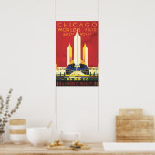 Chicago Worlds Fair Vintage Poster (Küche)