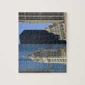 Chicago, Wrigley Gebäude mit Trump Hotel & Puzzle (Vertikal)