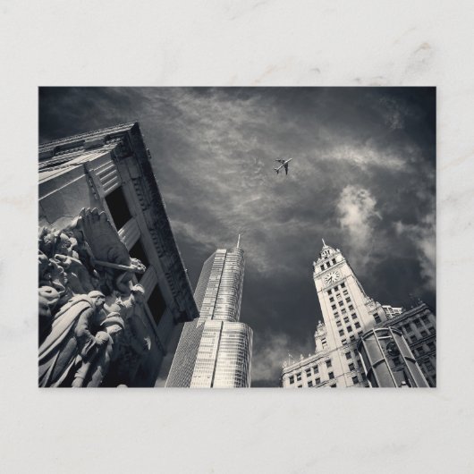 Chicago - Wrigley Gebäude Postkarte (Vorderseite)