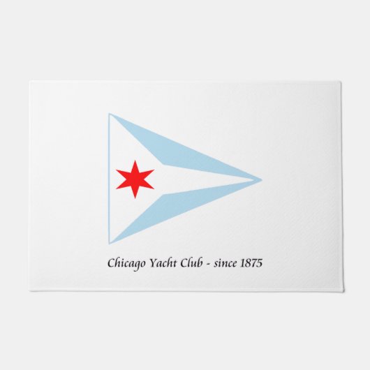 Chicago Yacht Club, seit 1875 Fußmatte (Vorderseite)