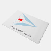 Chicago Yacht Club, seit 1875 Fußmatte (Schrägansicht)