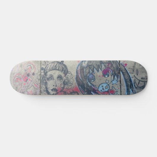 Chicago Zeichnend Graffiti Skateboard (Horizontal)