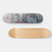 Chicago Zeichnend Graffiti Skateboard (Horizontal)