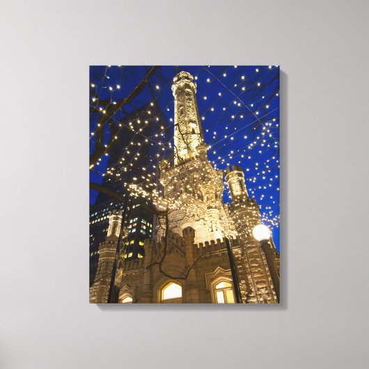 Chicago zu Christmastime Leinwanddruck (Vorderseite)