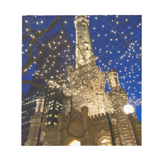 Chicago zu Christmastime Notizblock (Vorderseite)
