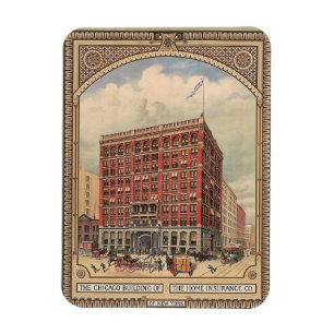 Chicago, Zuhause Insurance Gebäude, Vintag Magnet