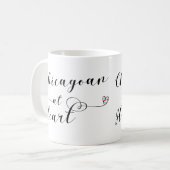 Chicagoan At Heart Tasse, Chicago Kaffeetasse (Vorderseite Links)
