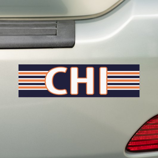 Chicagoblau und -orange autoaufkleber (Auf Auto)