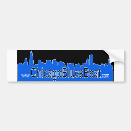 ChicagoBluesBeat Autoaufkleber (Vorne)