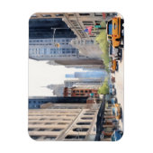 Chicagoer Aquarellkunst Magnet (Vertikal)