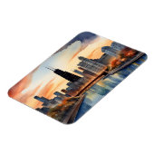 Chicagoer Aquarellkunst Magnet (Linke Seite)