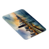 Chicagoer Aquarellkunst Magnet (Rechte Seite)