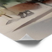 Chicagoer Aquarellkunst Poster (Ecke)