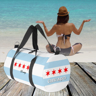 Chicagoer Duffle, Chicagoer Flagge Fitness /sports Duffle Bag