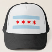 Chicagoer Fahne Truckerkappe (Vorderseite)