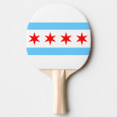 Chicagoer Flag Pong Paddle Tischtennis Schläger (Vorderseite)