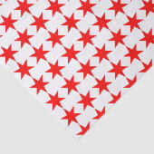 Chicagoer Flagge 6-Punkte-Star Seidenpapier (Ausschnitt)