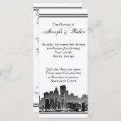 Chicagoer Hochzeit in Urlaubsort Programm (Vorne/Hinten)