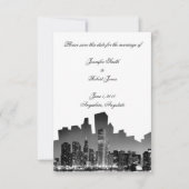 Chicagoer Hochzeit in Urlaubsort Save the Date (Vorderseite)