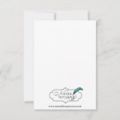 Chicagoer Hochzeit in Urlaubsort Save the Date (Rückseite)