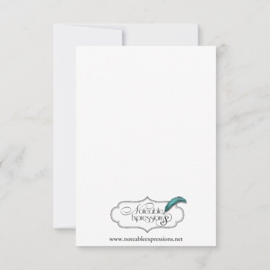 Chicagoer Hochzeit in Urlaubsort Save the Date (Rückseite)