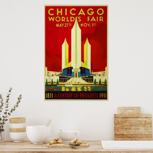 Chicagoer Messe - ein Jahrhundert Fortschritt-Expo Poster (Küche)