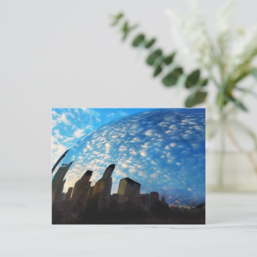 Chicagoer Reflexion, Postkarte (Stehend Vorderseite)